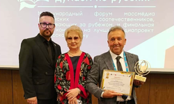 Alanyalı gazeteci İbrahim Akdağ'a Moskova'da uluslararası ödül