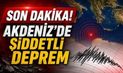 Son Dakika! Akdeniz'de 5.3 büyüklüğünde deprem