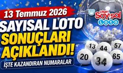 13 Temmuz 2026 Çılgın Sayısal Loto sonuçları belli oldu! İşte kazandıran numaralar