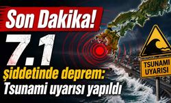 Japonya'da 7,1 büyüklüğünde deprem! Tsunami uyarısı yapıldı