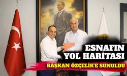 Esnafın yol haritası Başkan Özçelik'e sunuldu