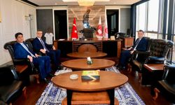Kaymakam Öztürk'ten Alanya Adliyesi'nin yeni yöneticilerine ziyaret