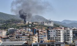 Alanya’da üniversite inşaatında yangın
