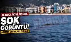 Alanya açıklarında şok görüntü, arıtma boruları fırladı