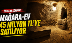 Kapadokya'nın kaya-oyma tarihi evi 45 milyon TL'ye satışa çıktı
