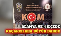 Alanya ve 4 ilçede kaçakçılık operasyonu: 3 kişi tutuklandı
