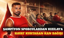 Antalya'da milli sporculardan Kızılay'a kan bağışı desteği