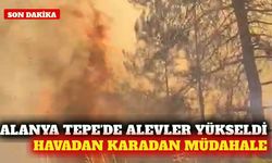 Alanya Tepe Mahallesi'nde orman yangınına müdahale ediliyor