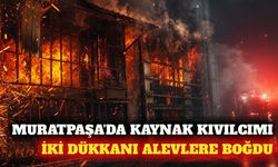 Muratpaşa'da kaynak çalışması yangına neden oldu