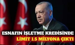 Esnafın işletme kredisi limiti 1,5 milyon liraya çıkarıldı