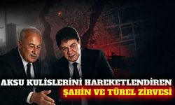 Aksu siyasetinde Halil Şahin ve Menderes Türel görüşmesi