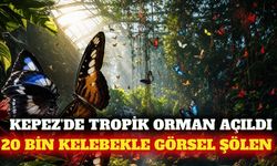 Kepez'de 20 bin kelebekli tropik orman ziyarete açıldı