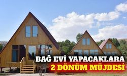 Tarım arazilerinde bağ evi yapma şartı değişti
