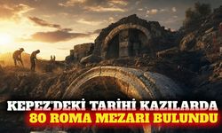 Kepez'de 80'den fazla Roma dönemi mezarı gün yüzüne çıktı