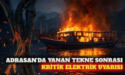 Kumluca'da yanan tur teknesi sonrası elektrik uyarısı