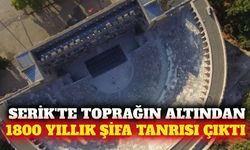 Serik'te 1800 yıllık şifa tanrısı heykeli bulundu
