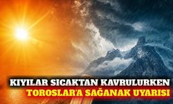 Antalya kıyılarında 38 derece sıcaklık, Toroslar'da sağanak