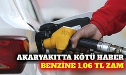 Benzine cumartesi gününden itibaren 1,06 TL zam bekleniyor