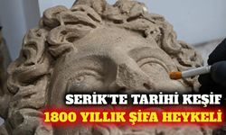 Serik'teki Aspendos kazılarında 1800 yıllık şifa heykeli