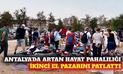 Antalya'da kurulan ikinci el eşya pazarı giderek büyüyor
