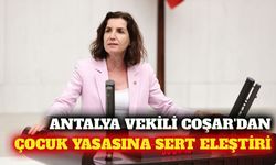 Antalya vekili Coşar'dan çocuk yasası eleştirisi