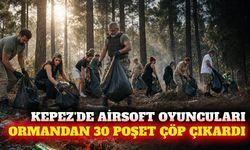 Kepez'de airsoft oyuncuları ormandan 30 poşet çöp çıkardı