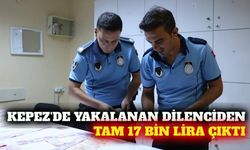 Kepez'de AVM önündeki dilenciden 17 bin 180 lira çıktı