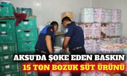Aksu'da 15 ton bozuk süt ürünü ele geçirilerek imha edildi
