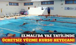 Elmalı'da ASFİM ücretsiz yaz yüzme kursları başladı