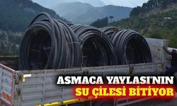 Asmaca Yaylası'na 1700 metrelik içme suyu hattı desteği