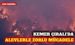 Kemer Çıralı'da orman yangınına müdahale sürüyor