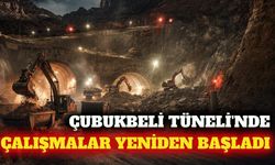 Antalya Çubukbeli Tüneli'nde inşaat yeniden başladı