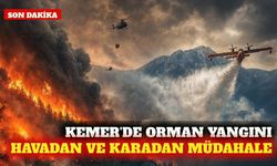 Kemer'de orman yangını: Havadan ve karadan müdahale sürüyor