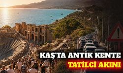 Kaş'ta Antiphellos Antik Kenti'ne ziyaretçi akını