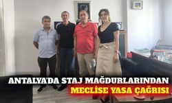 Antalya'da staj ve çıraklık mağdurlarından yasa çağrısı
