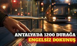 Antalya merkezdeki 1200 durağa Braille alfabesi eklendi