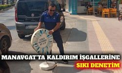Manavgat'ta kaldırım işgaline karşı denetimler sıklaştı