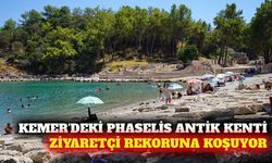 Kemer'deki Phaselis Antik Kenti'ne yoğun ziyaretçi ilgisi