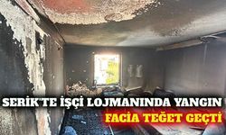 Serik'te otel çalışanlarının kaldığı villada yangın