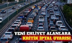 Yeni ehliyet alanlara puan sınırı ve iptal uyarısı