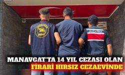 Manavgat'ta 14 yıl hapis cezası olan firari yakalandı