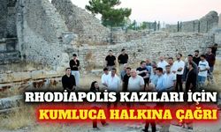 Kumluca'da Rhodiapolis kazıları için halktan destek istendi