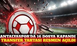 Antalyaspor'da transfer yasağı resmen kalktı