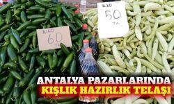 Antalya pazarlarında kışlık turşu ve salça mesaisi başladı