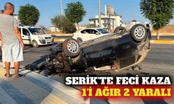 Serik-Belek yolunda kaza: 1'i ağır 2 yaralı