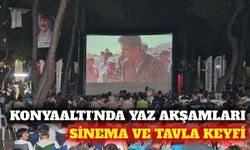 Konyaaltı'nda sinema ve tavla turnuvası etkinliği yapıldı