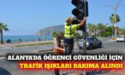 Alanya'da okul öncesi sinyalizasyon bakımı başlatıldı