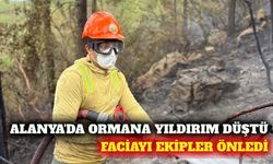 Alanya'da ormana yıldırım düştü: 1 dönüm alan zarar gördü