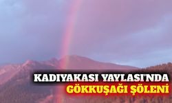 Alanya Kadıyakası Yaylası'nda yağmur sonrası gökkuşağı