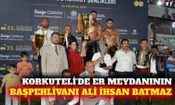 Korkuteli'de başpehlivan Ali İhsan Batmaz oldu